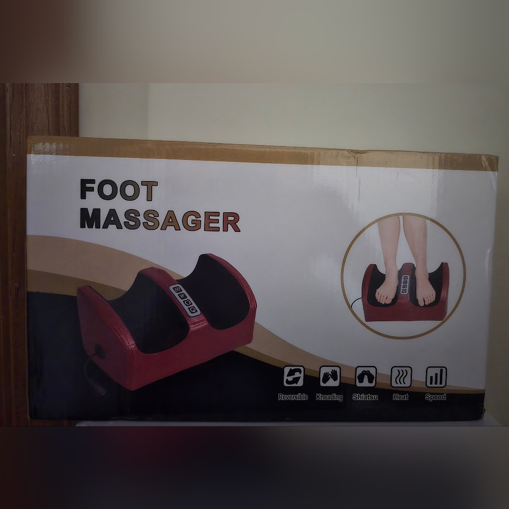 NEW Renkai Electric Foot Massager with Heat and Compression Therapy